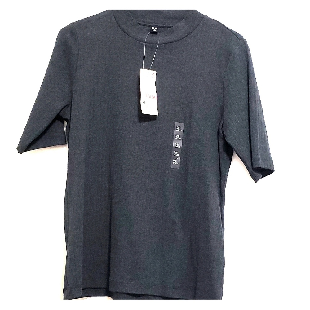 NWT Grey Short Sleeve Blouse